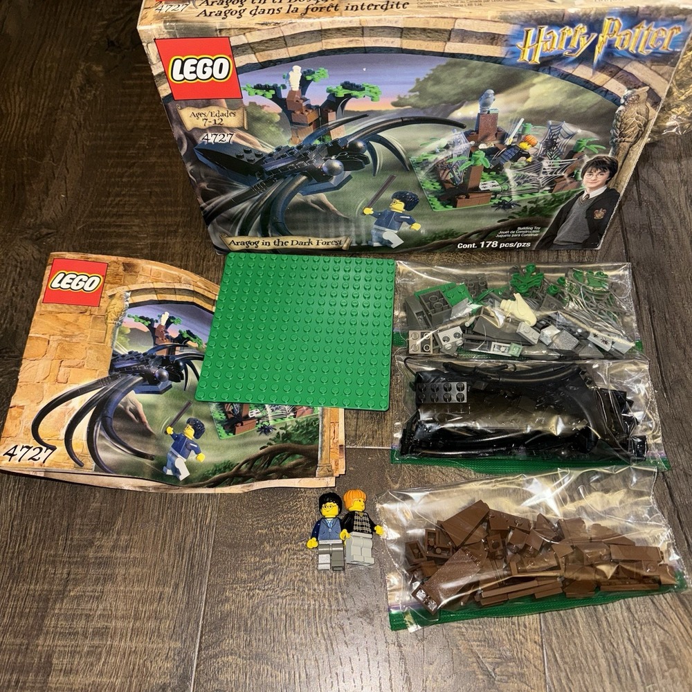Lego Harry Potter 4727 Aragog In Dark Forest Retired 98% Complete Instructions